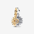 Splittable Sun & Moon Dangle Charm Hallmarked S925 Sterling Silver